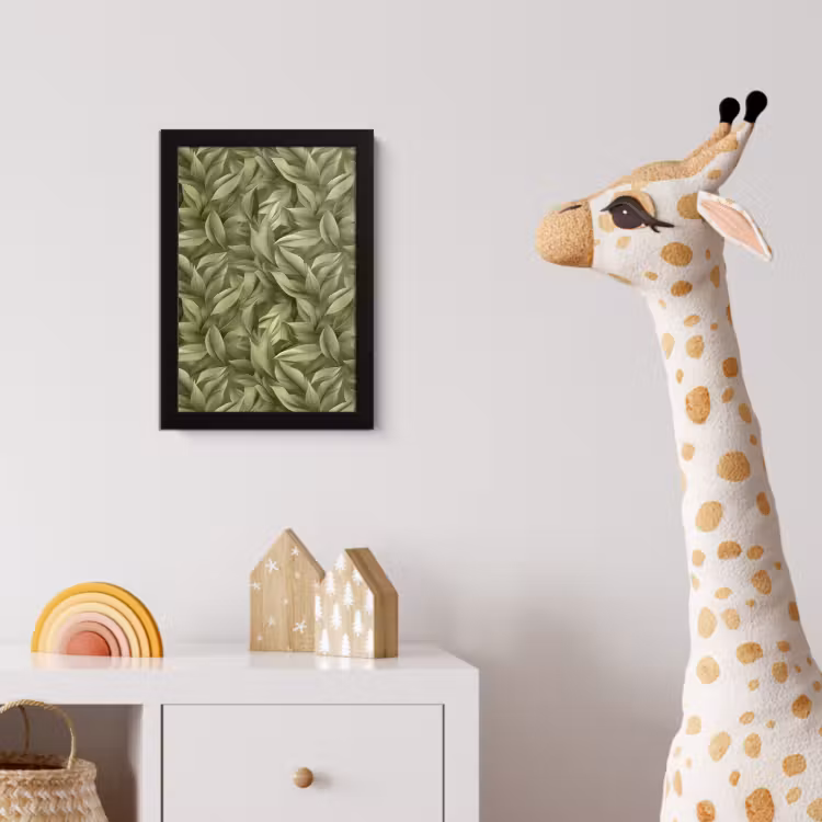 Poster met lijst - Bladeren - Modern - Groen — 5