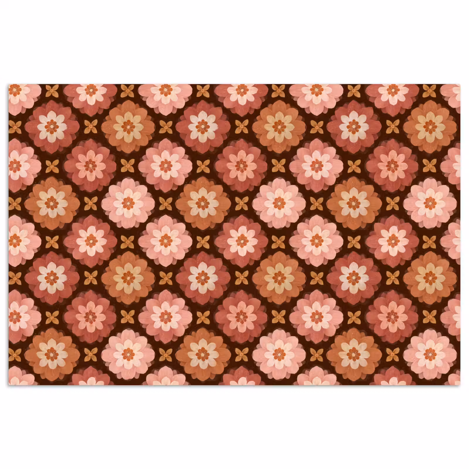 Poster - Geometrisch - Bloemen - Kleurrijk — 1