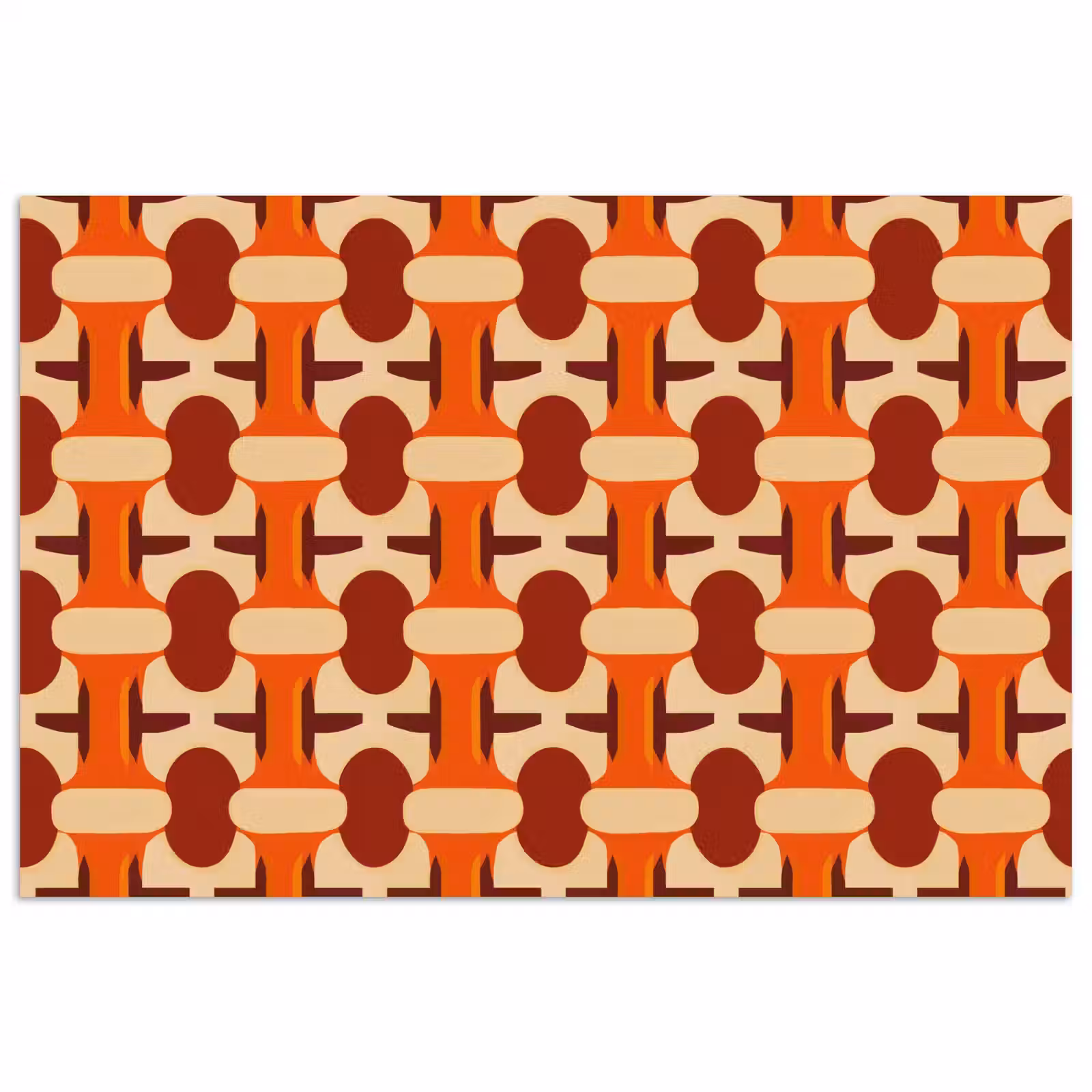 Poster - Geometrisch - Retro - Oranje — 1