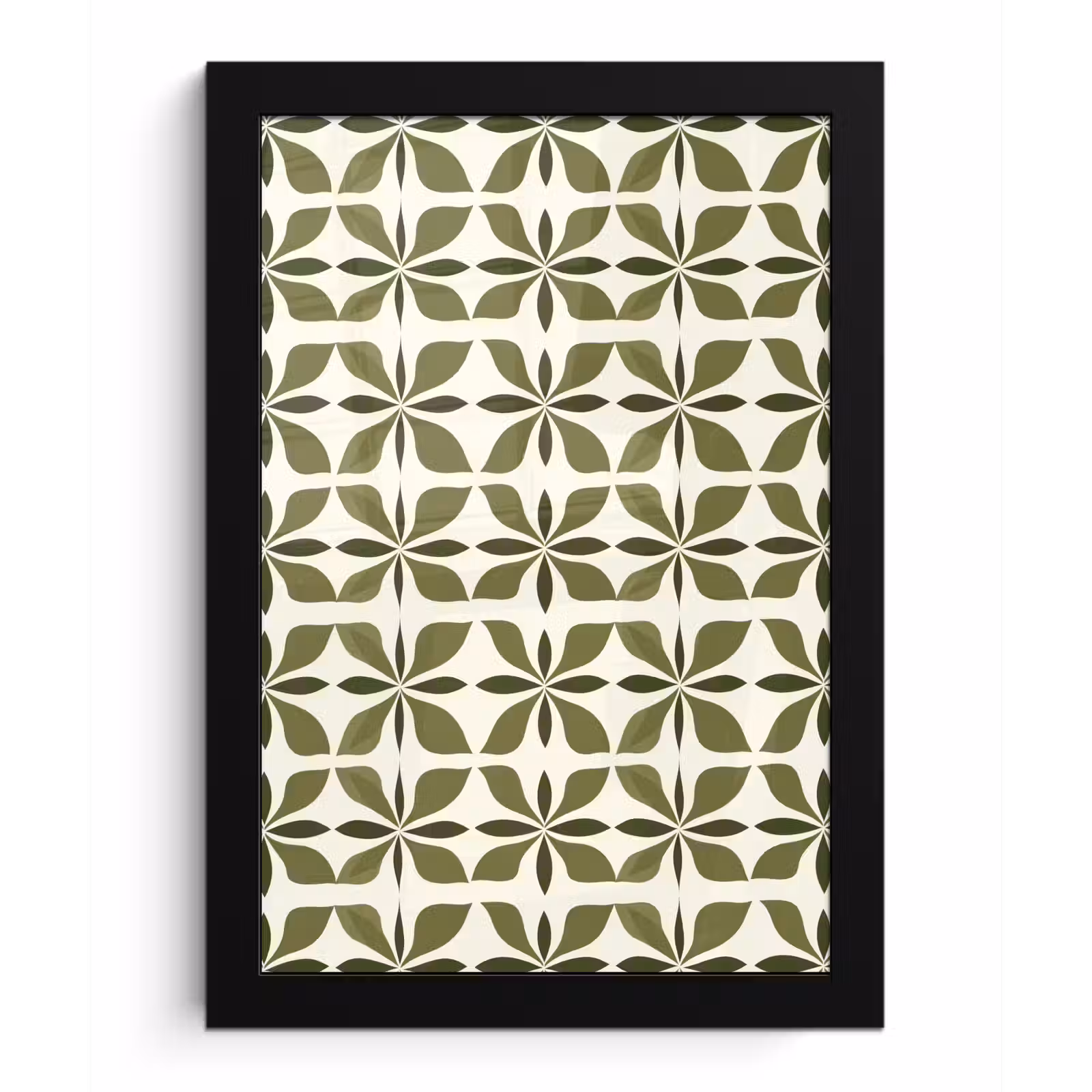 Poster met lijst - Botanisch - Retro - Groen — 1