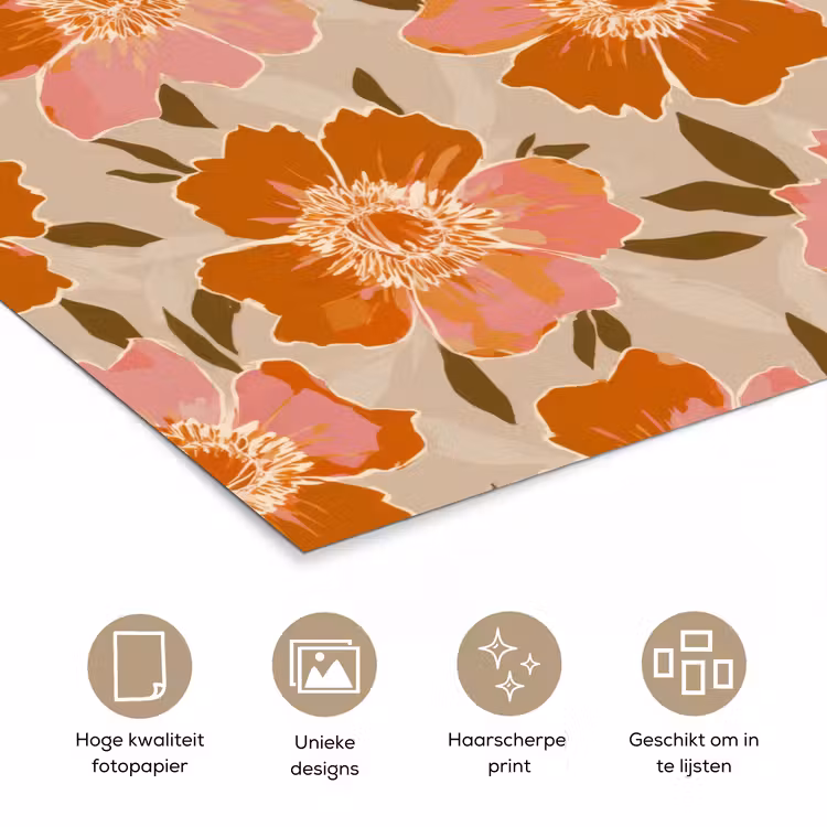 Poster - Bloemen - Motief - Retro — 5