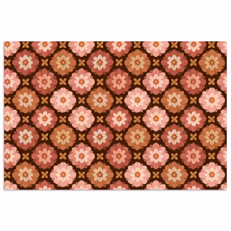 Poster - Geometrisch - Bloemen - Kleurrijk — 1
