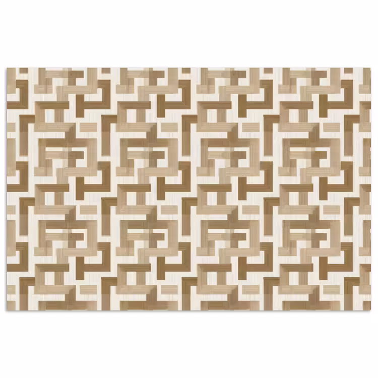 Poster - Geometrisch - Retro - Bruin — 1