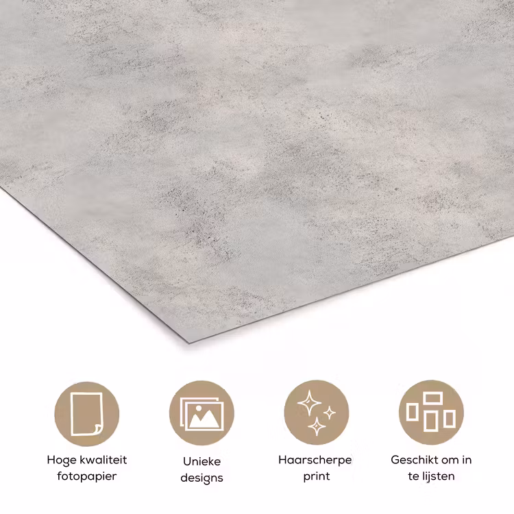 Poster - Grijs - Beton - Industrieel — 5