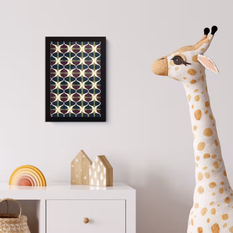 Poster met lijst - Abstract - Retro - Kleurrijk — 5