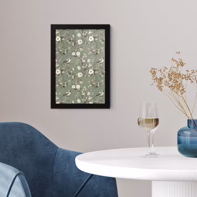 Poster met lijst - Botanisch - Vogels - Groen — 2
