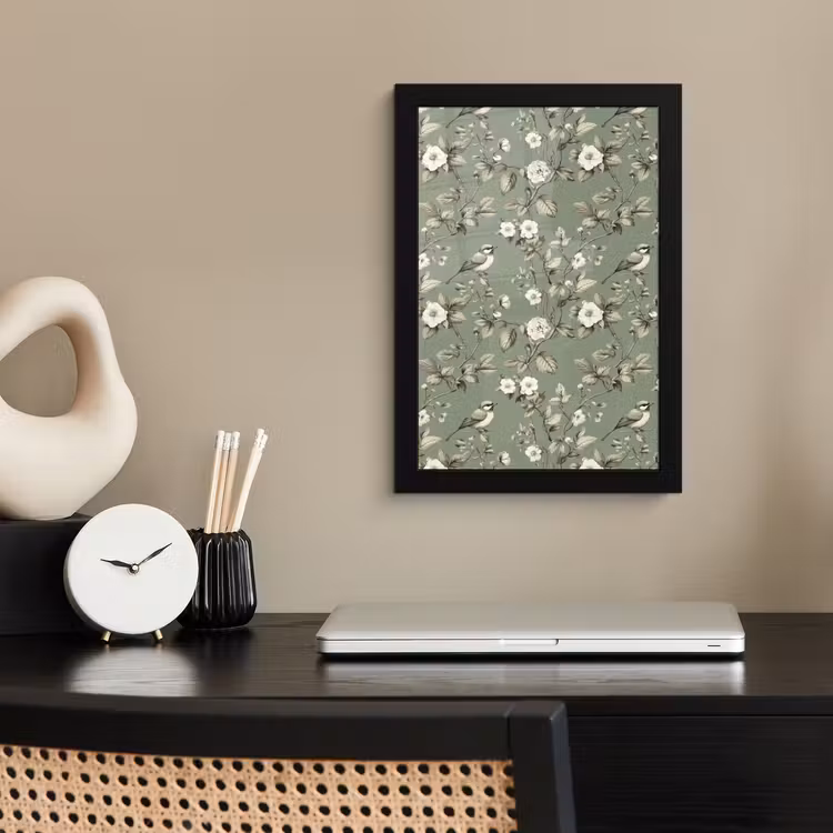 Poster met lijst - Botanisch - Vogels - Groen — 3