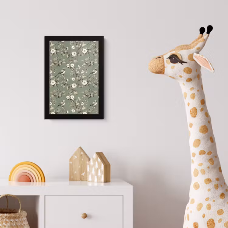 Poster met lijst - Botanisch - Vogels - Groen — 5
