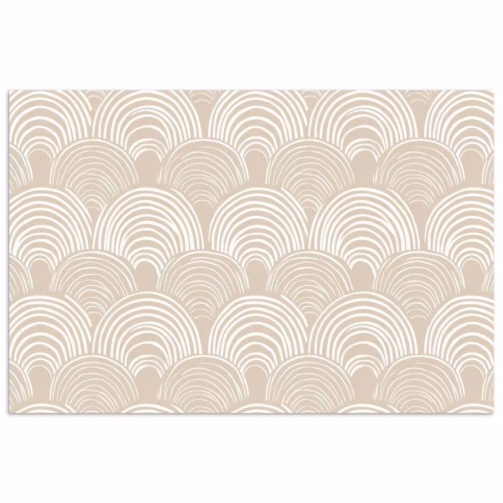 Poster - Golven - Structuur - Beige — 1