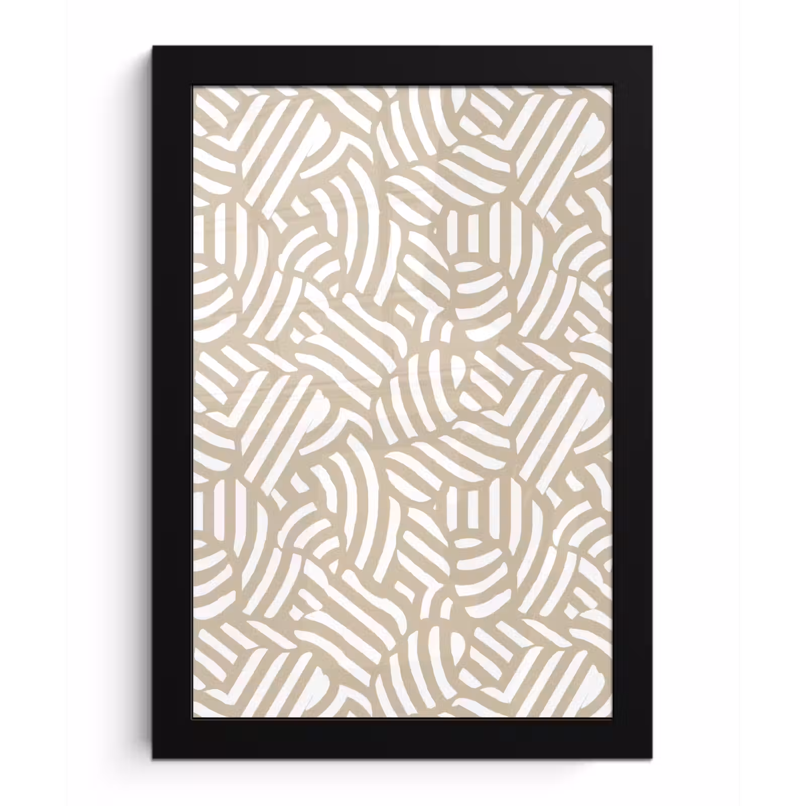 Poster met lijst - Abstract - Modern - Beige — 1