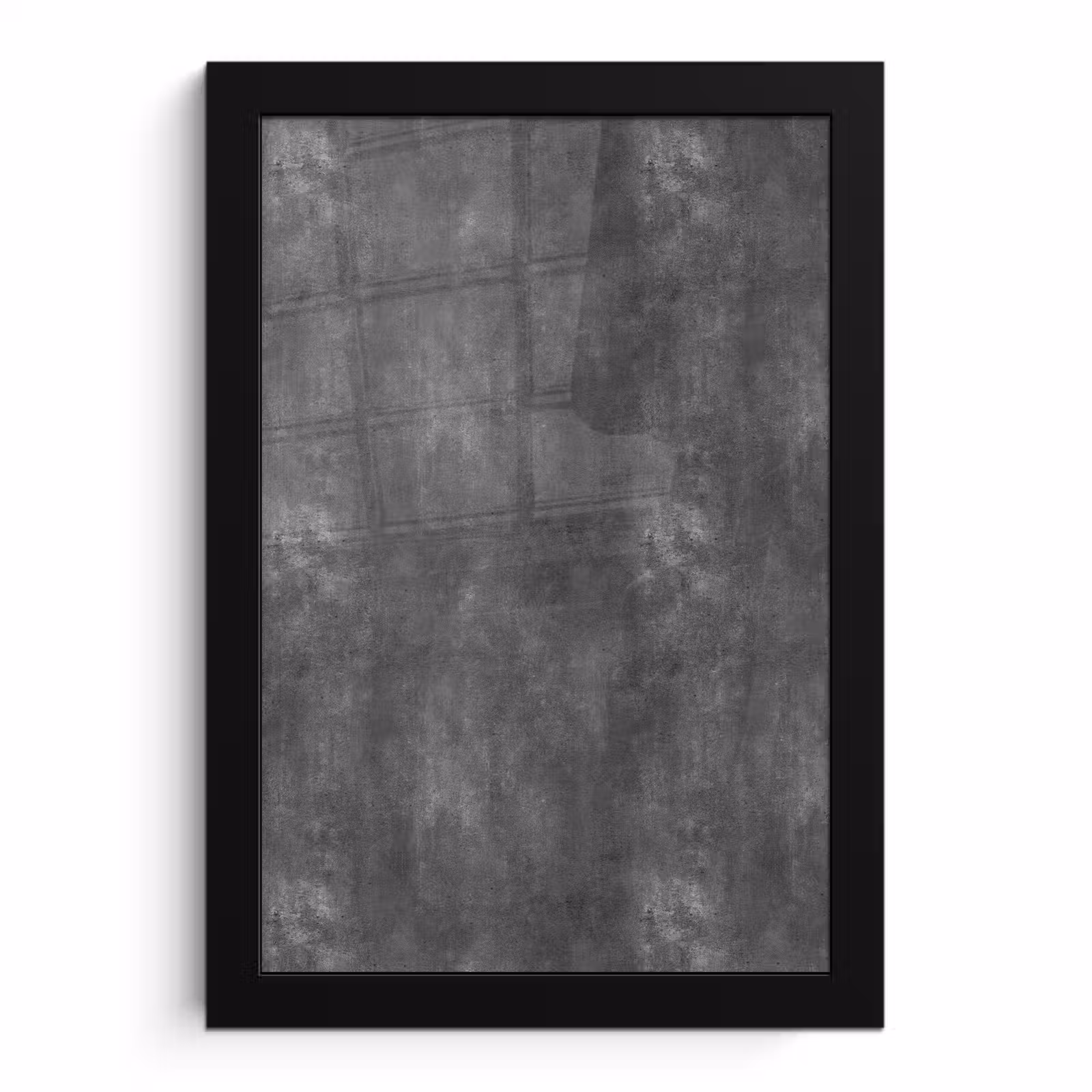 Poster met lijst - Donkergrijs - Ruw - Beton — 1
