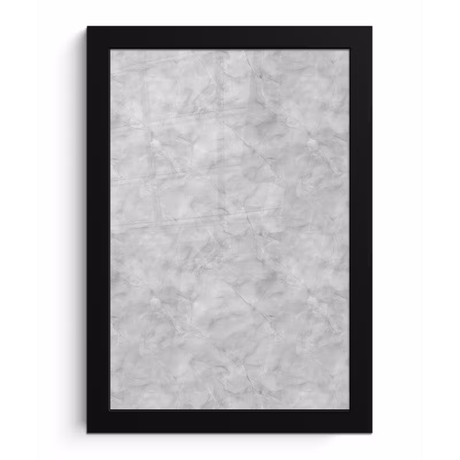 Poster met lijst - Grijs - Marmer - Mat — 1