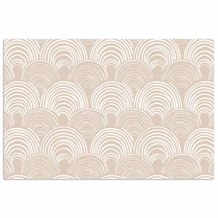 Poster - Golven - Structuur - Beige — 1