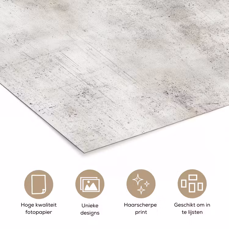 Poster - Grijs - Beton - Verweerd — 5