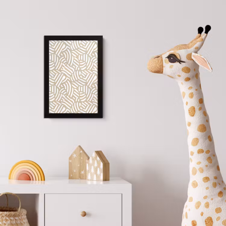 Poster met lijst - Abstract - Modern - Beige — 5