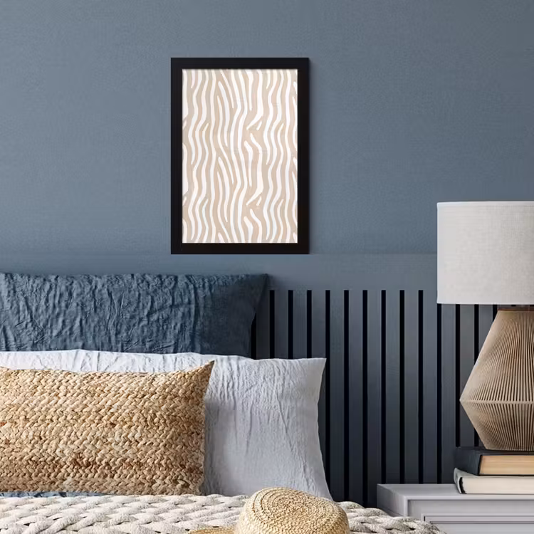 Poster met lijst - Abstract - Zebra - Beige — 4