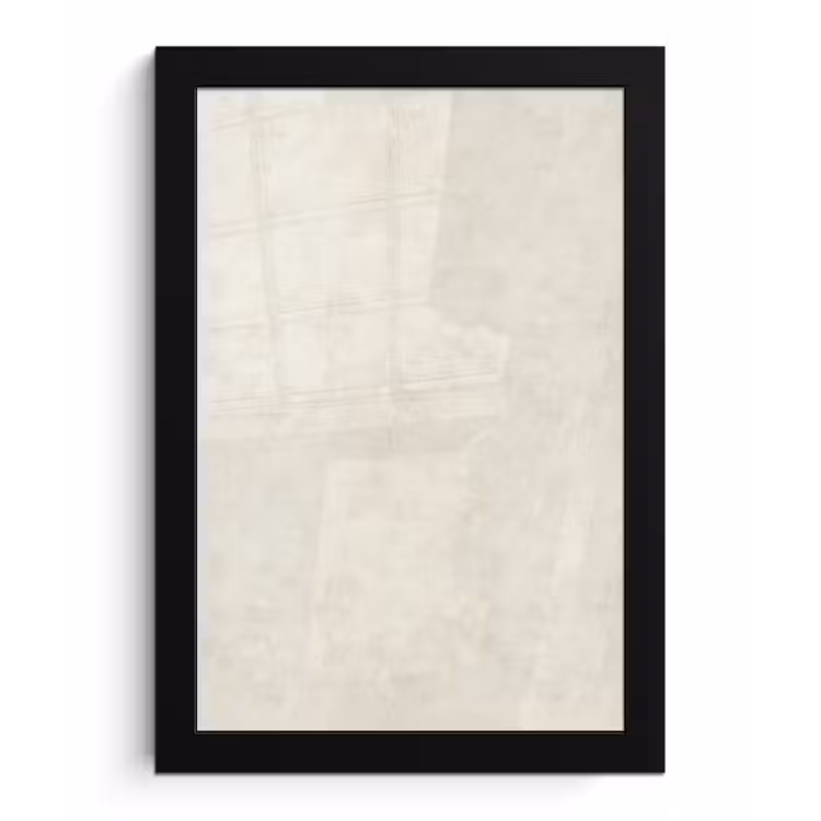 Poster met lijst - Crème - Egaal - Beton — 1