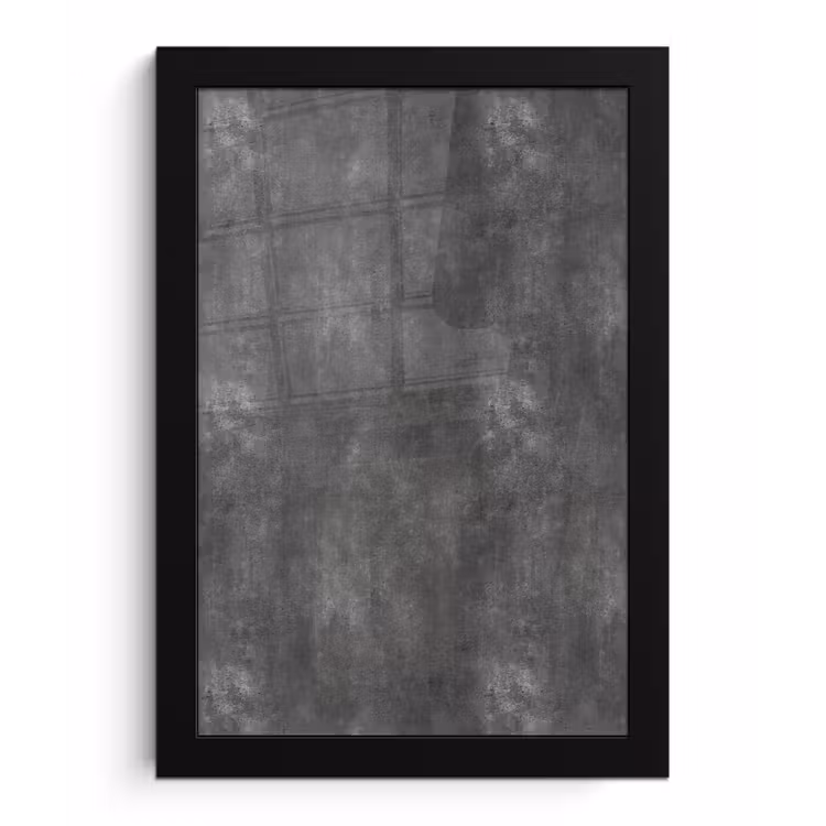 Poster met lijst - Donkergrijs - Ruw - Beton — 1