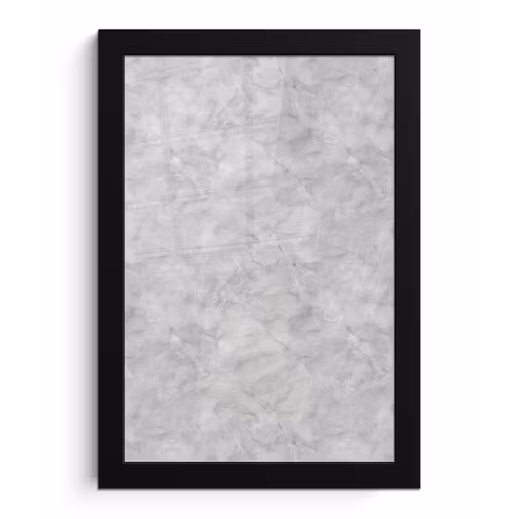 Poster met lijst - Grijs - Marmer - Mat — 1