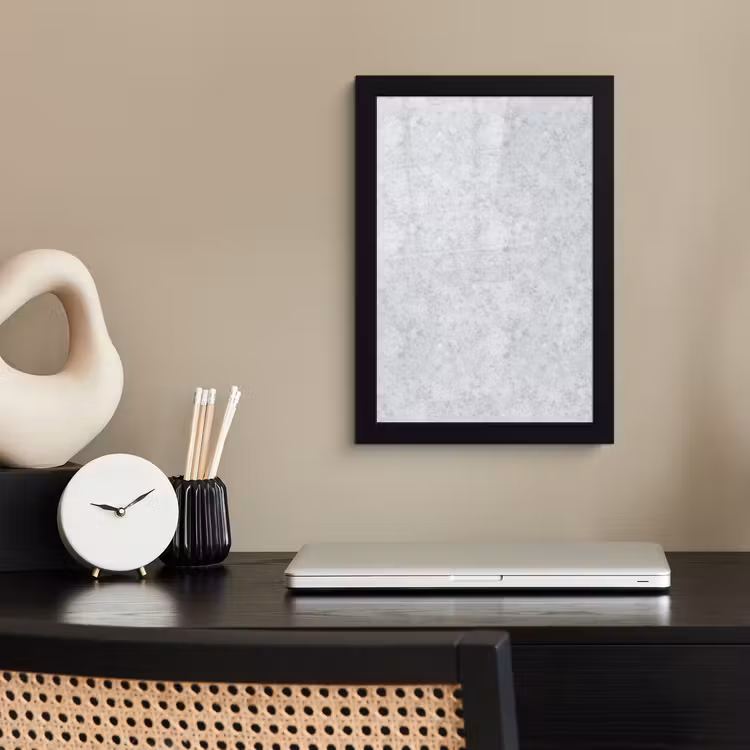 Poster met lijst - Grijs - Terrazzo-effect - Beton — 3