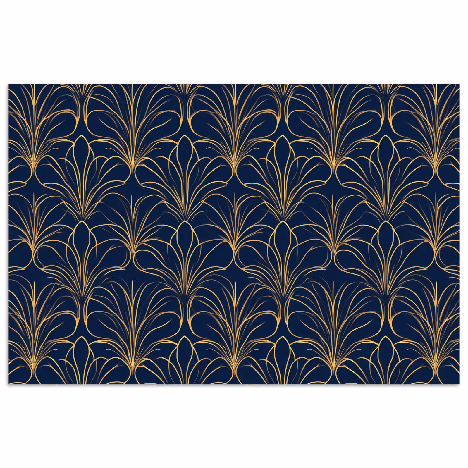 Poster - Deco - Waaier - Blauw — 1