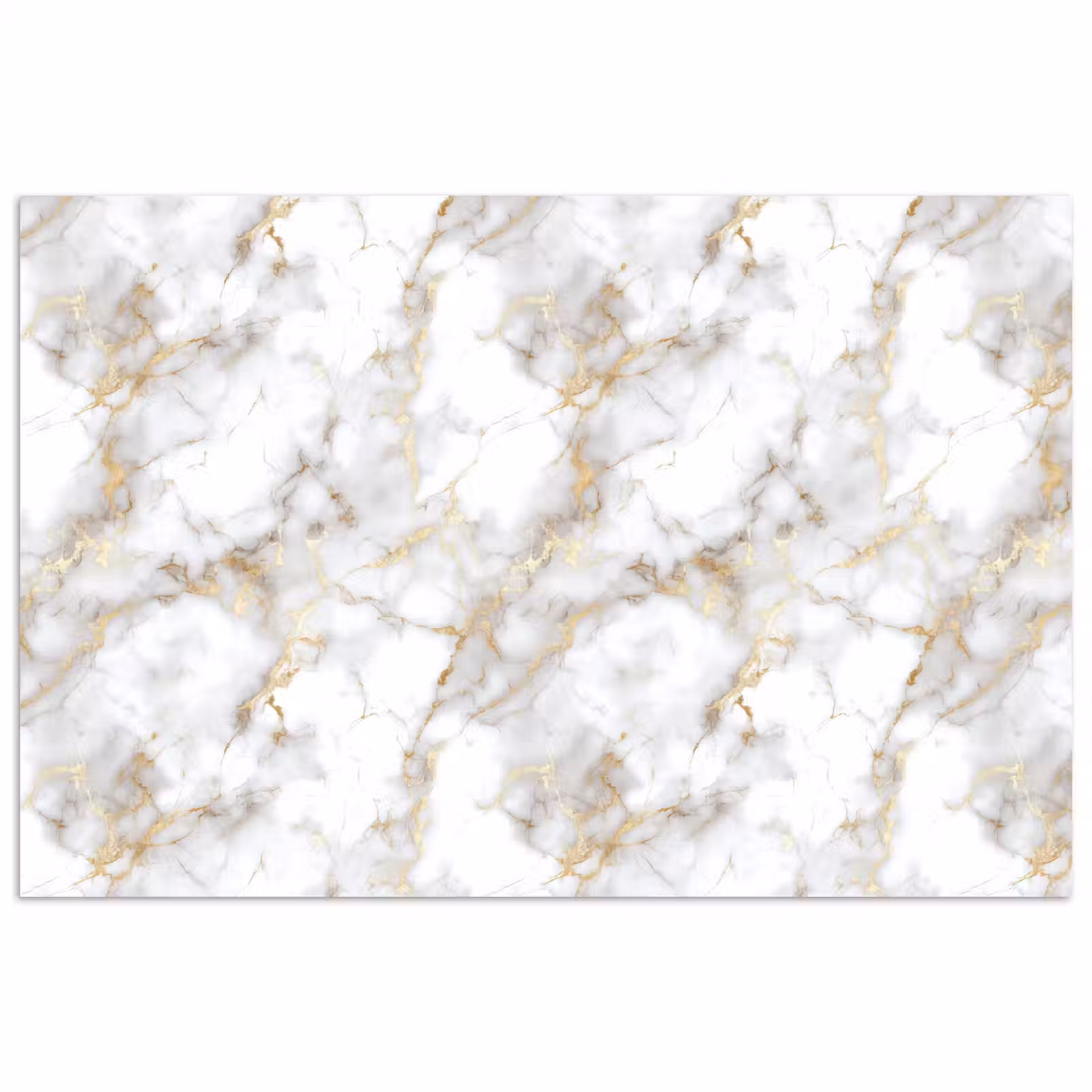Poster - Gouden aders - Marmer - Wit — 1