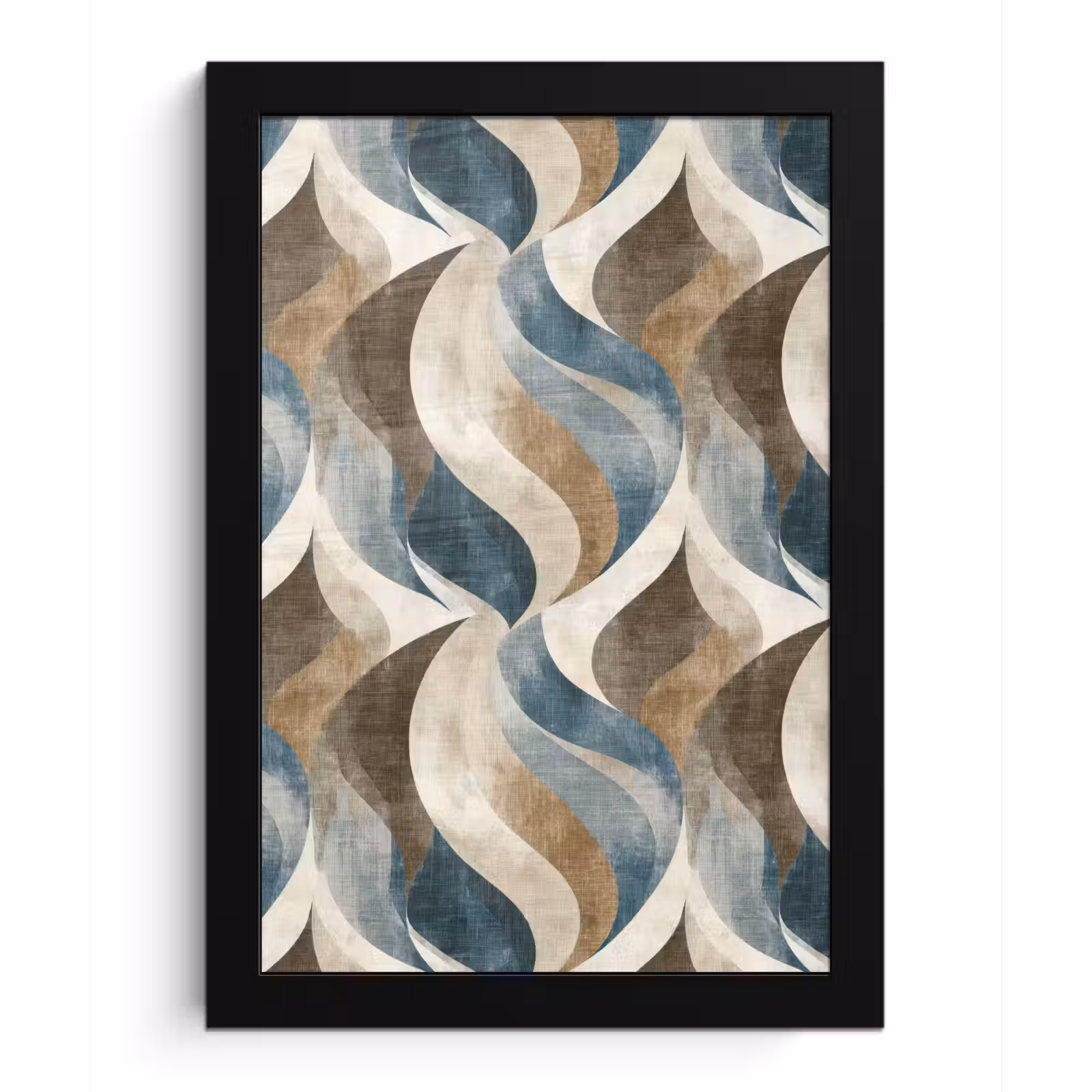 Poster met lijst - Abstract - Golven - Kleurrijk — 1