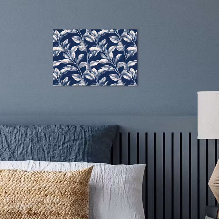Poster - Botanisch - Patroon - Blauw — 3