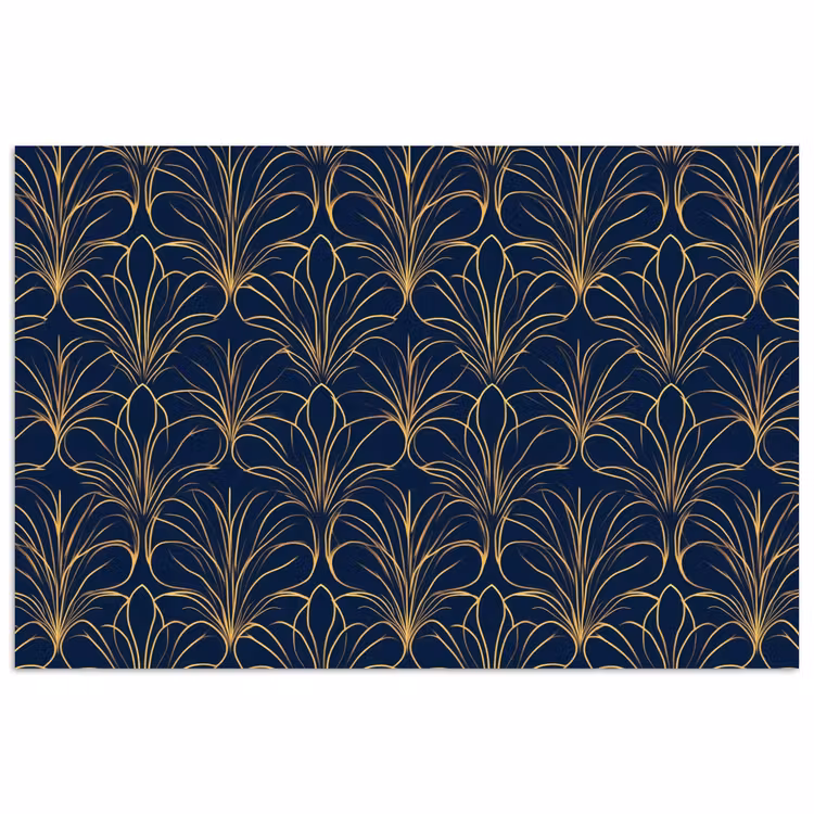Poster - Deco - Waaier - Blauw — 1