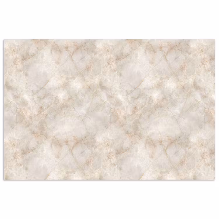 Poster - Lichtbeige - Goudbruine Nerven - Marmer — 1
