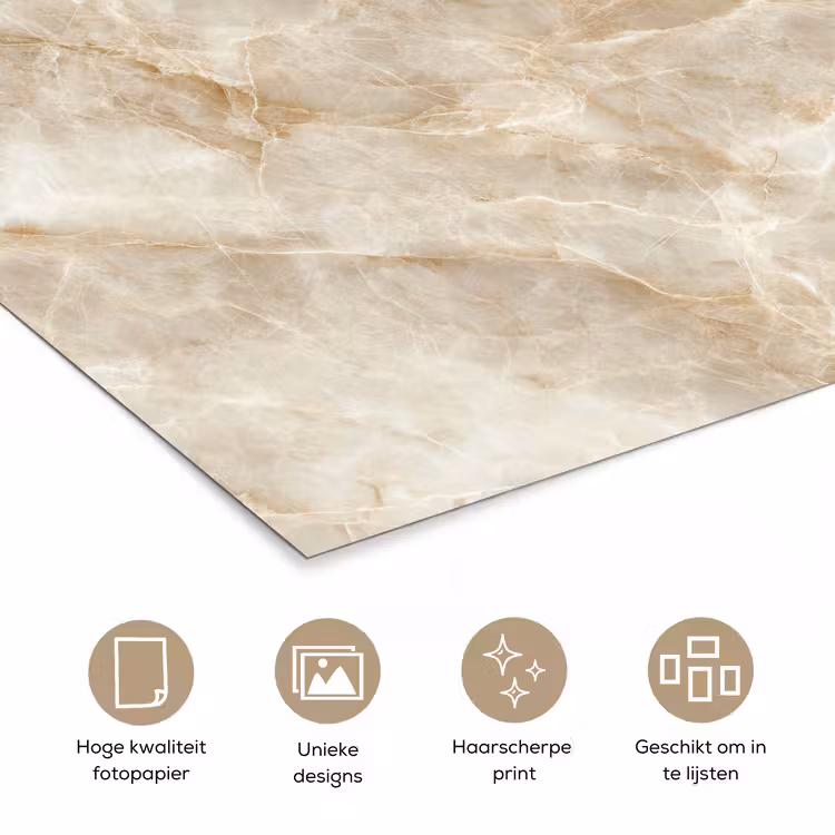 Poster - Lichtbeige - Onyx - Subtiel — 5