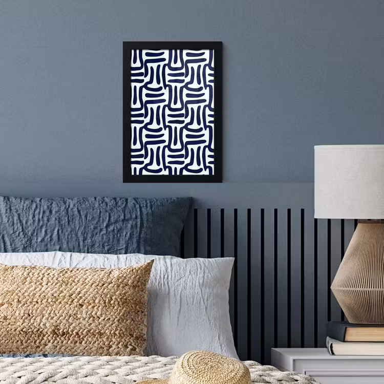 Poster met lijst - Abstract - Modern - Blauw — 4