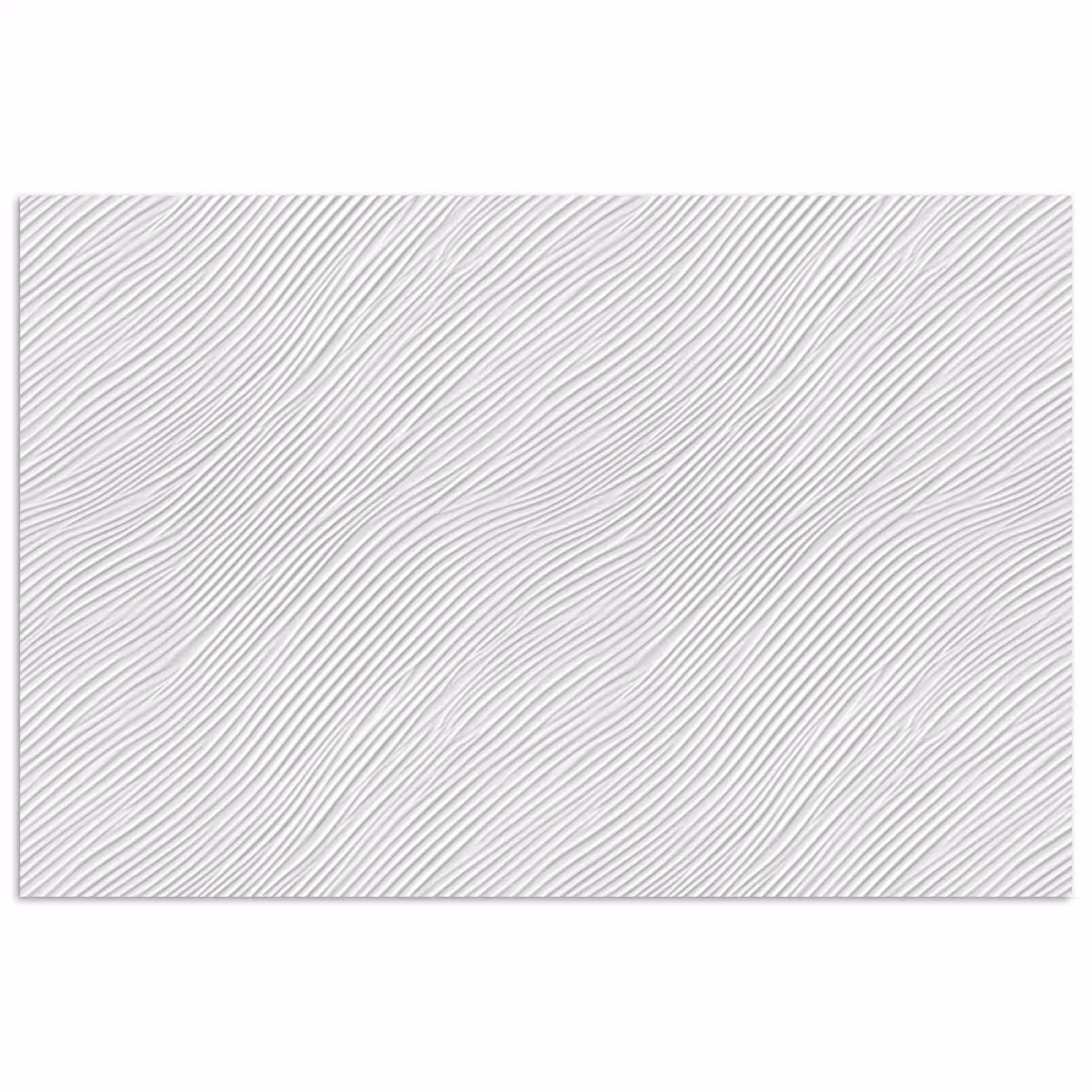 Poster - Golven - Ribbels - Wit — 1