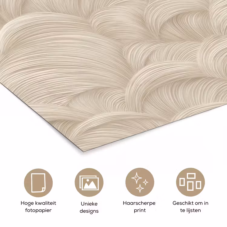Poster - Bogen - Patroon - Beige — 5
