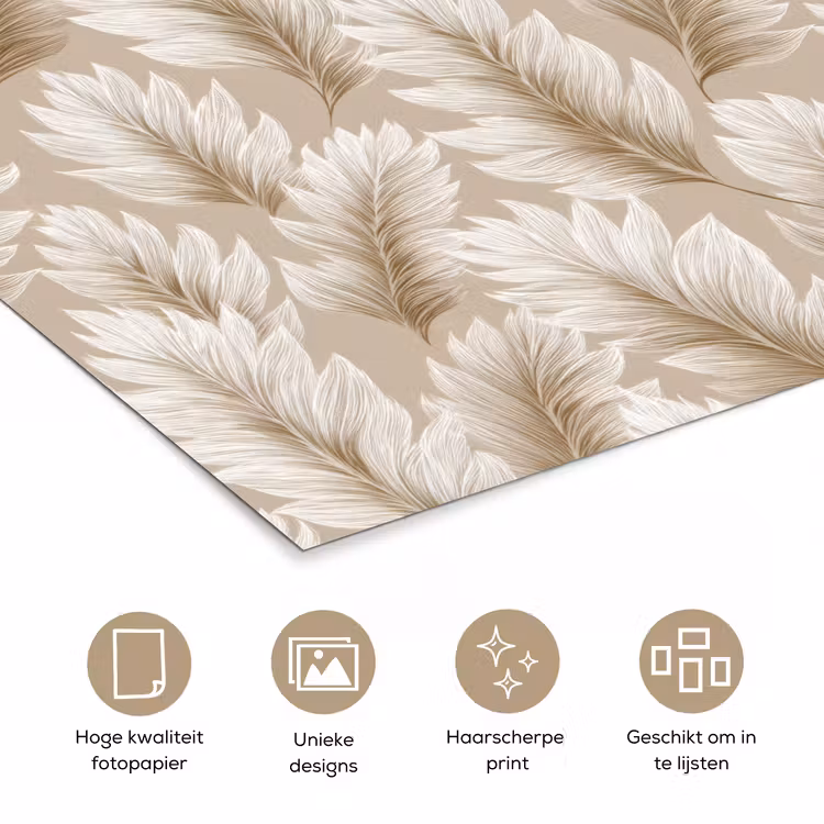 Poster - Botanisch - Patroon - Beige — 5