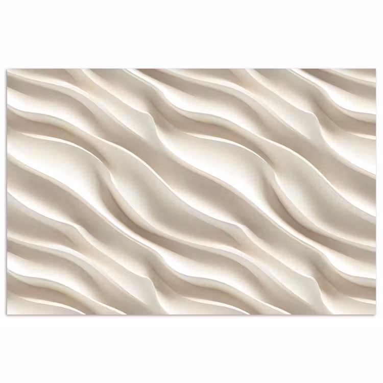 Poster - Diagonaal - Golven - Crème — 1