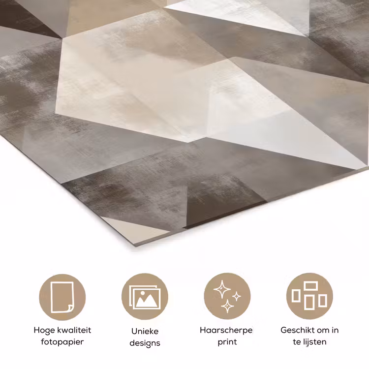 Poster - Geometrisch - Motief - Aardetinten — 5