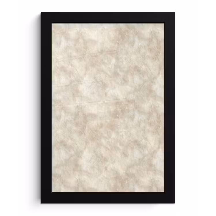 Poster met lijst - Beige - Reliëfstructuur - Natuursteen — 1