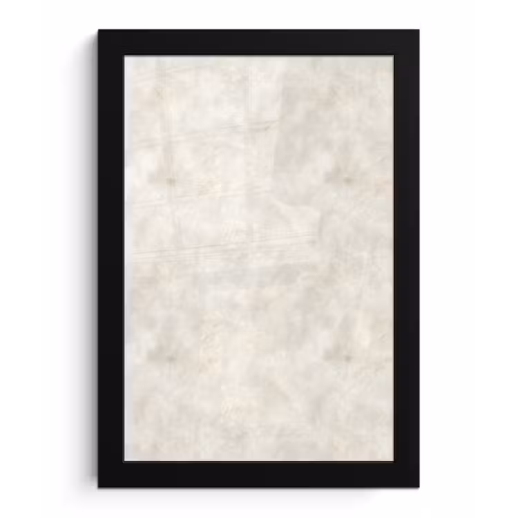 Poster met lijst - Crèmebeige - Marmer - Aders — 1