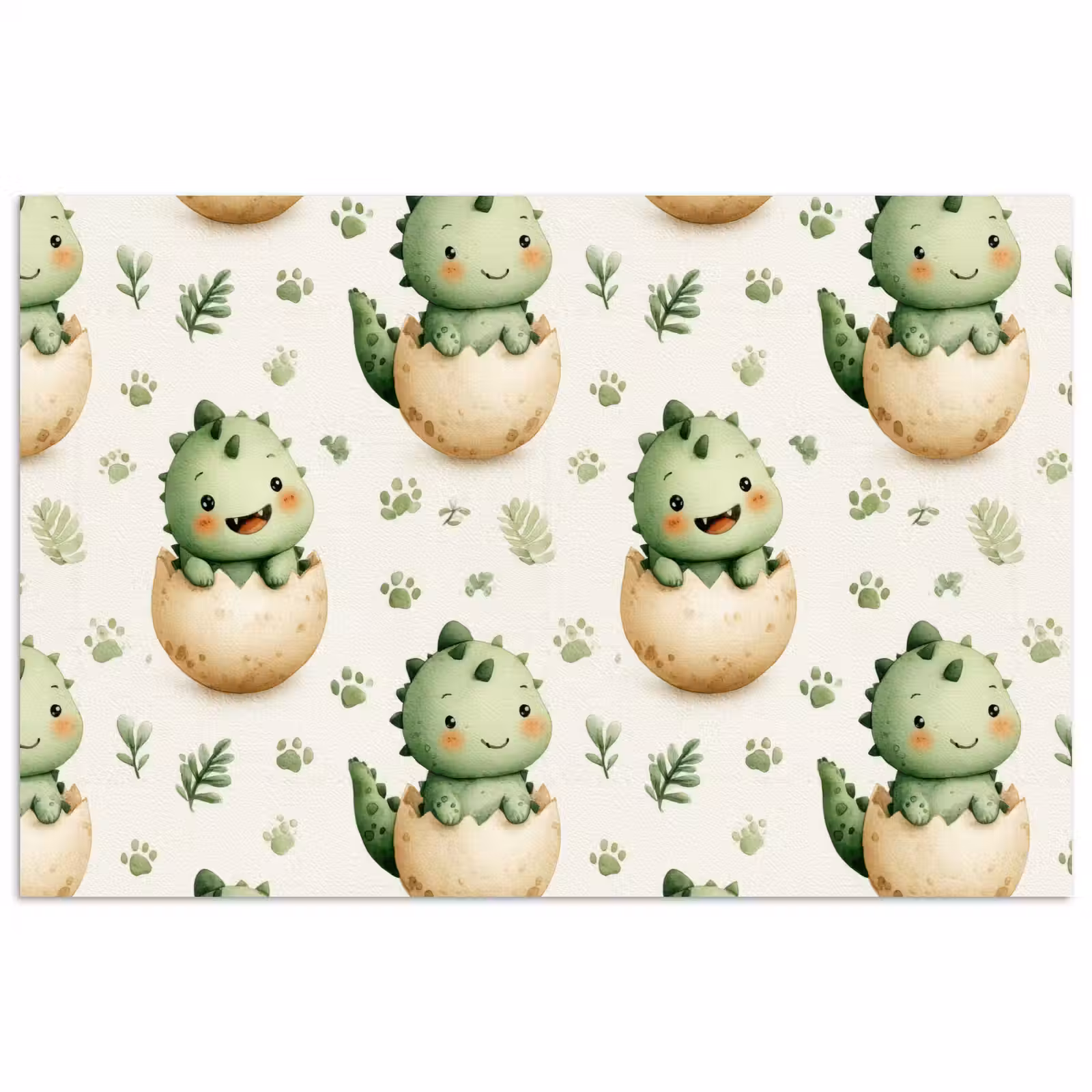 Poster - Dino - Eieren - Groen — 1