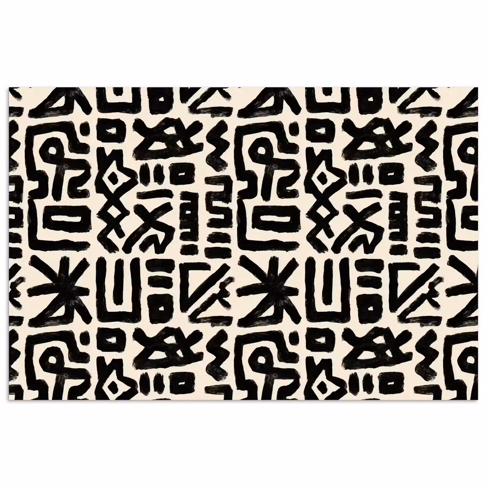 Poster - Geometrisch - Figuren - Zwart — 1