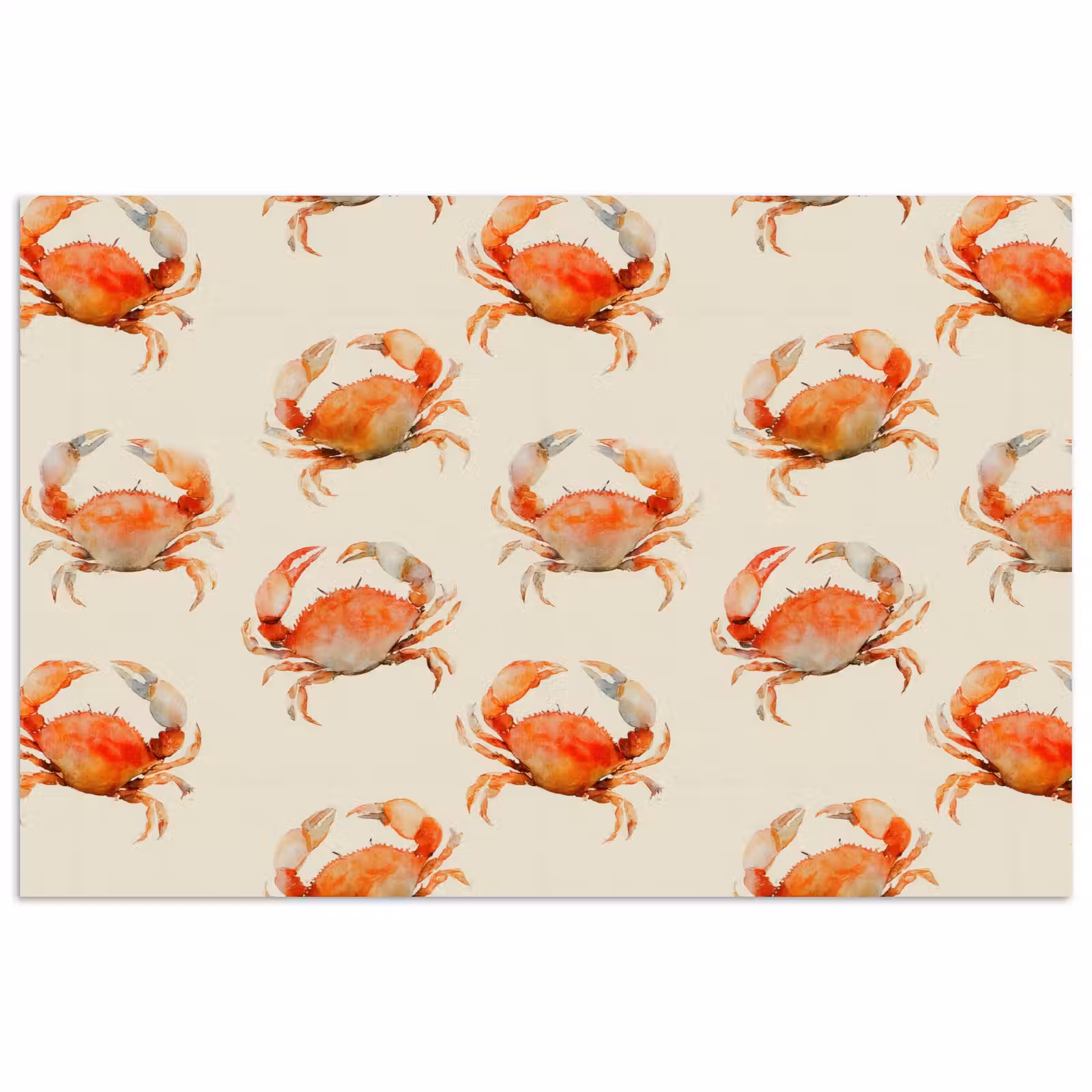 Poster - Krabben - Patroon - Oranje — 1