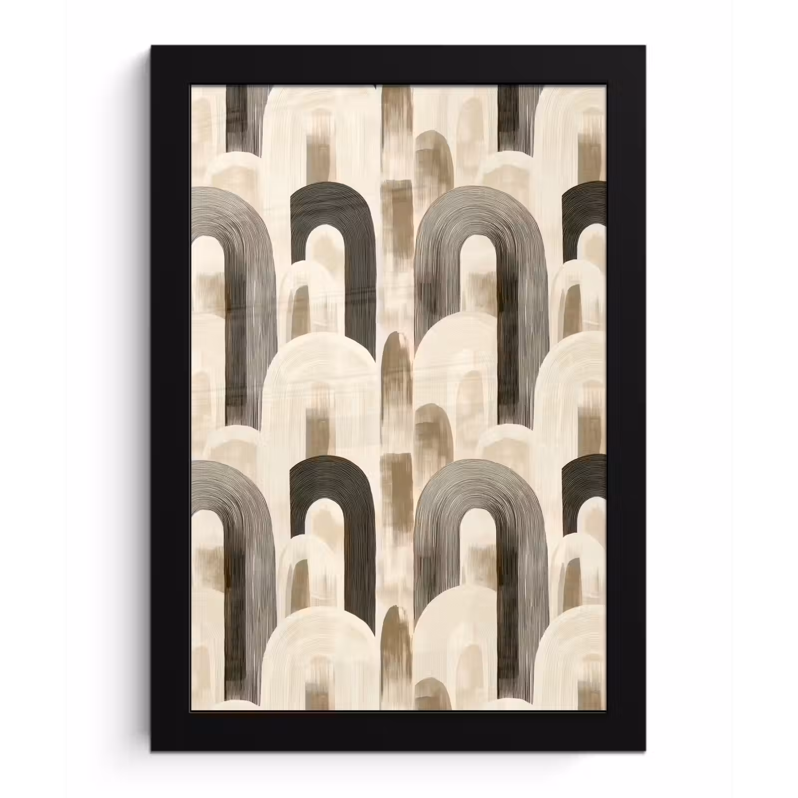 Poster met lijst - Abstract - Patroon - Bogen — 1