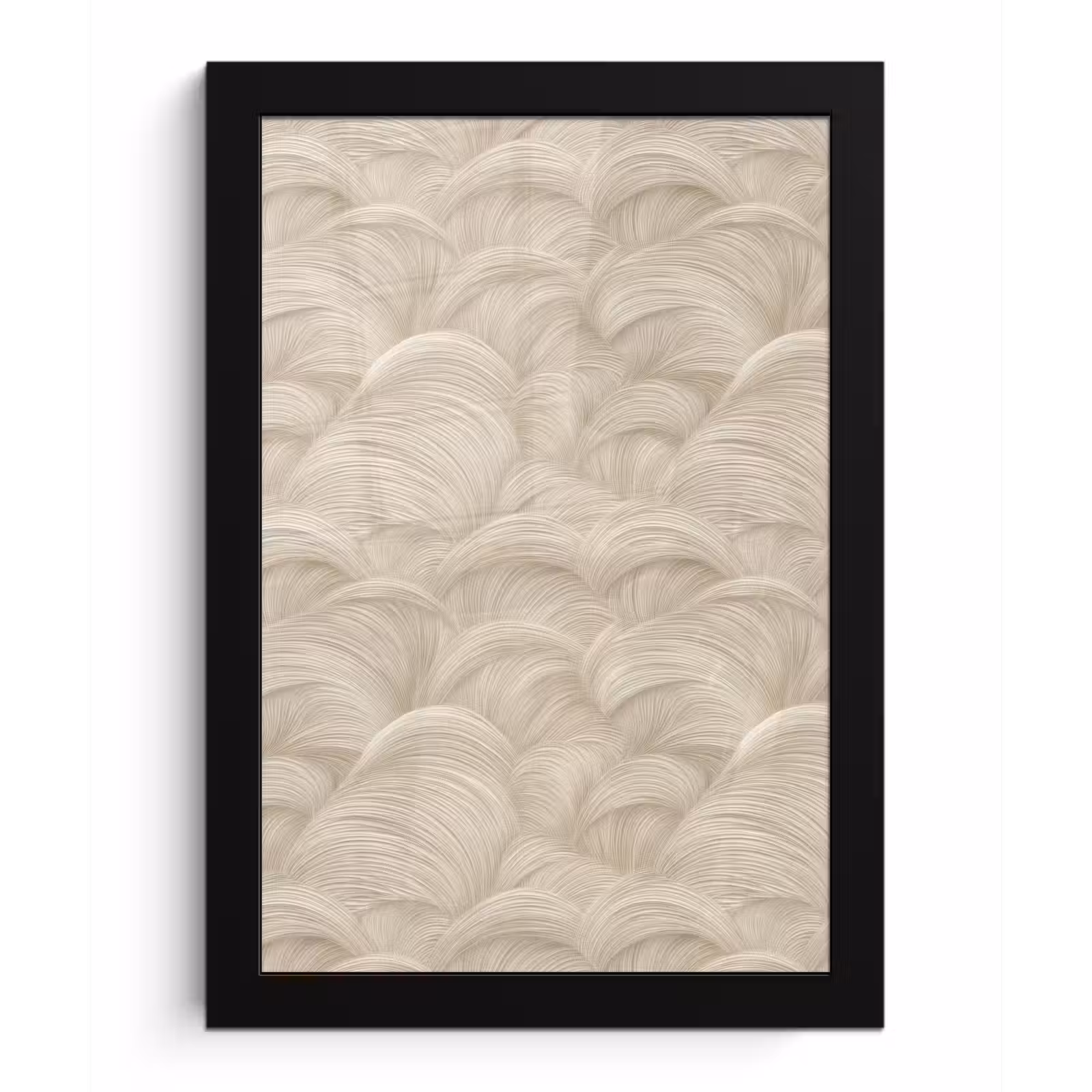 Poster met lijst - Bogen - Patroon - Beige — 1