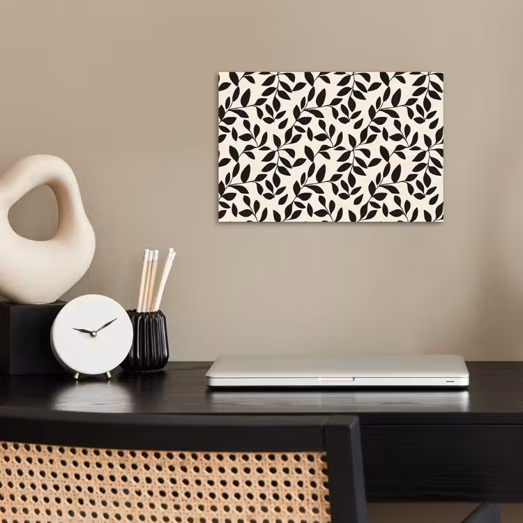 Poster - Elegant - Patroon - Zwart - Beige — 2