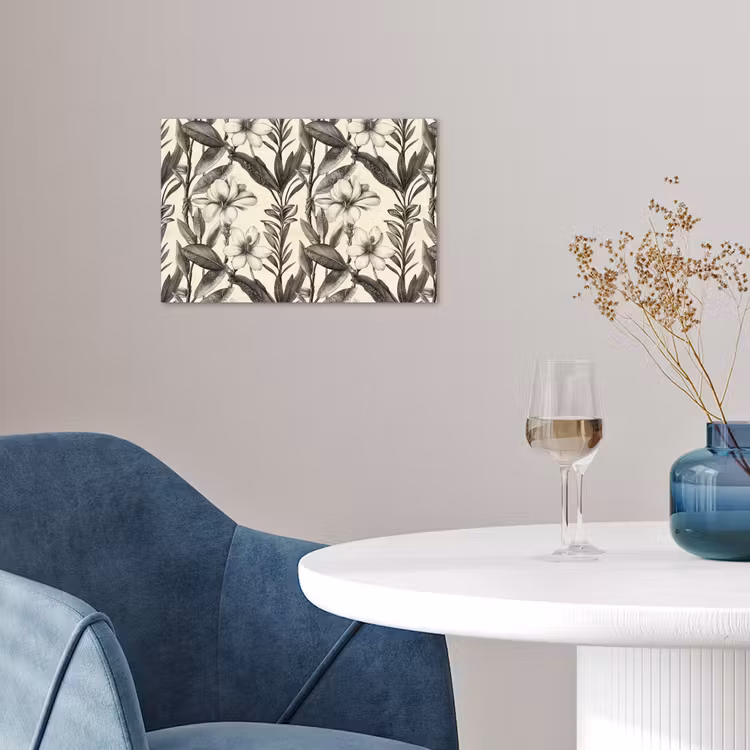 Poster - Klassiek - Botanisch - Zwart - Beige — 4