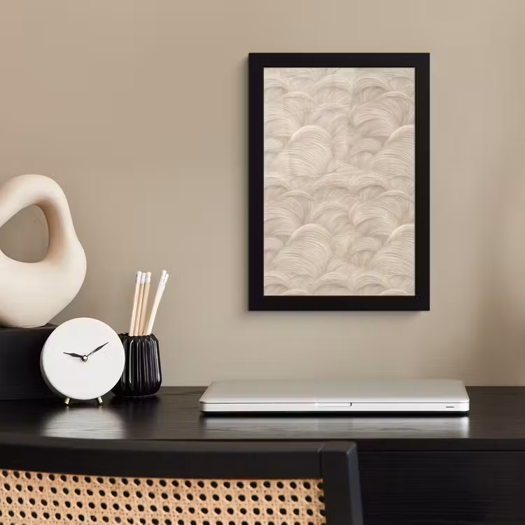 Poster met lijst - Bogen - Patroon - Beige — 3