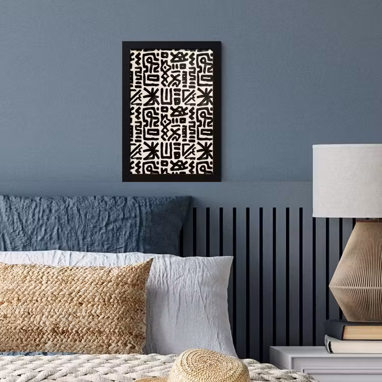 Poster met lijst - Geometrisch - Figuren - Zwart — 4