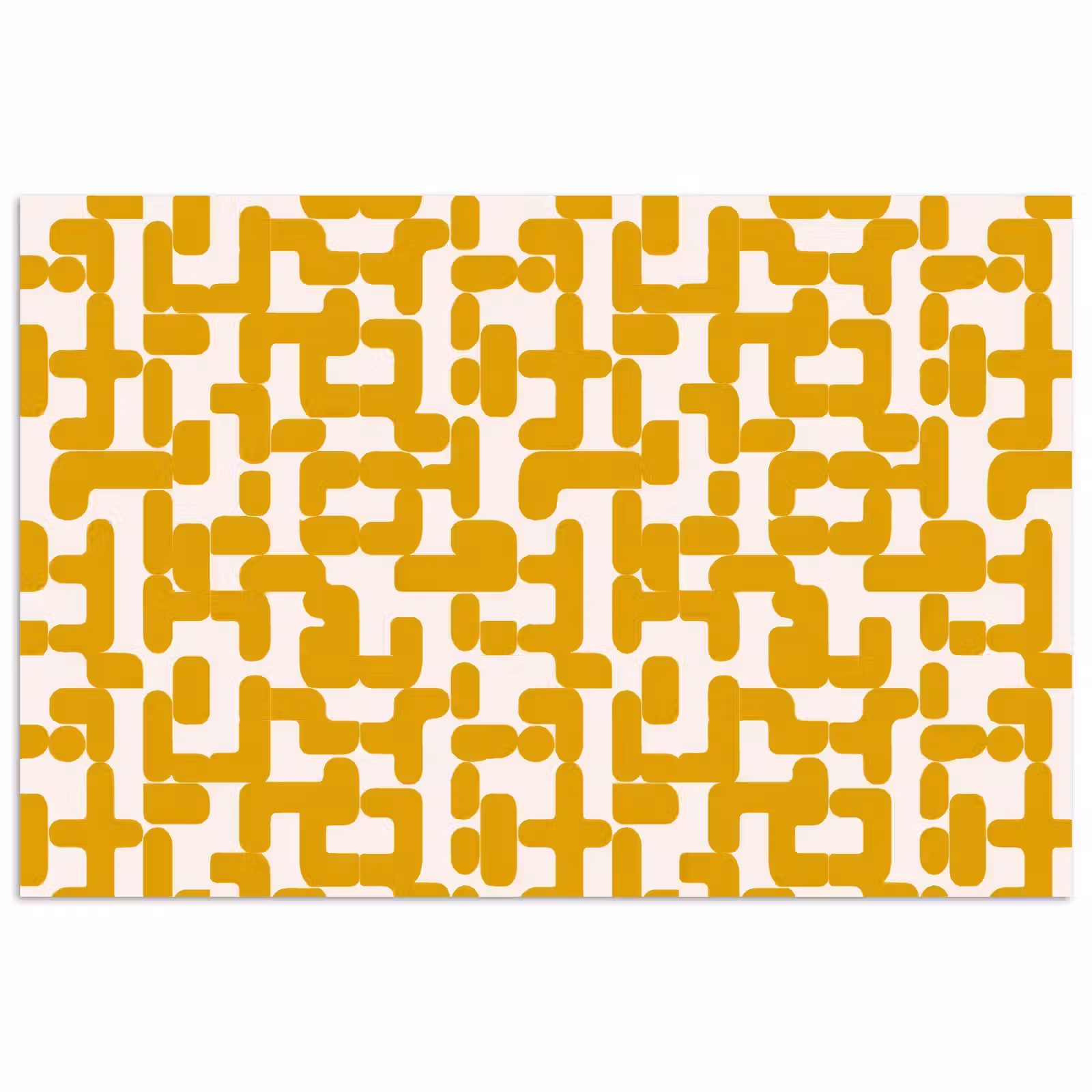 Poster - Geel - Beige - Patroon — 1
