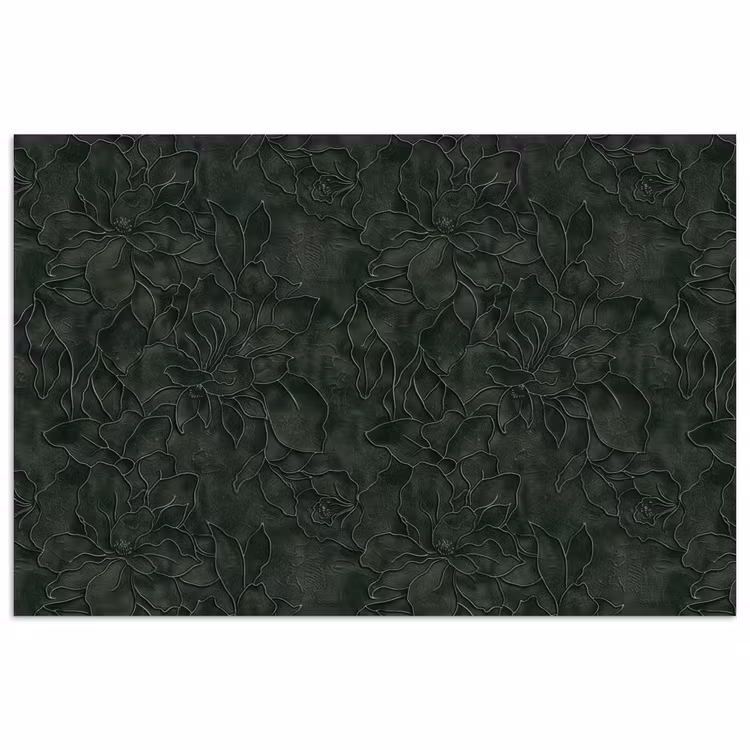 Poster - Bloemen - Lijnen - Groen — 1